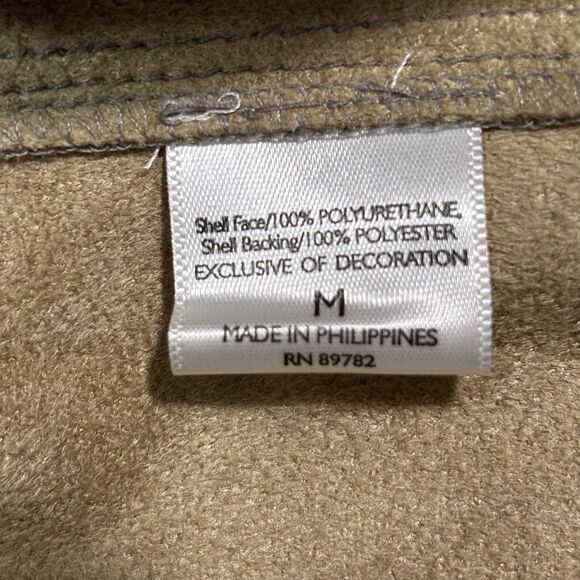 Natori Faux Leather Cocoon Cape Jacket Platinum Grey Women’s Medium Open Front - Picture 7 of 8